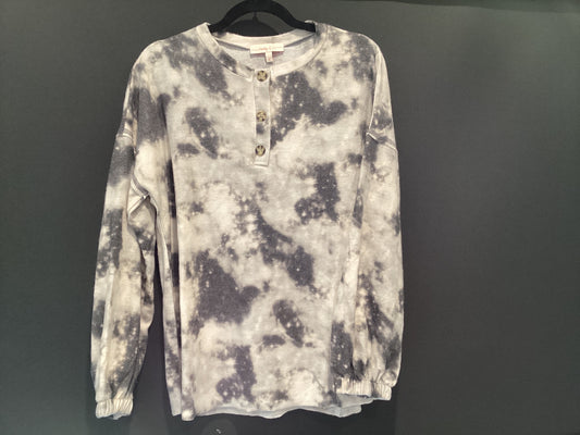 Black tie-dye top