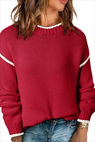 Hattie Colorblock Knit Sweater