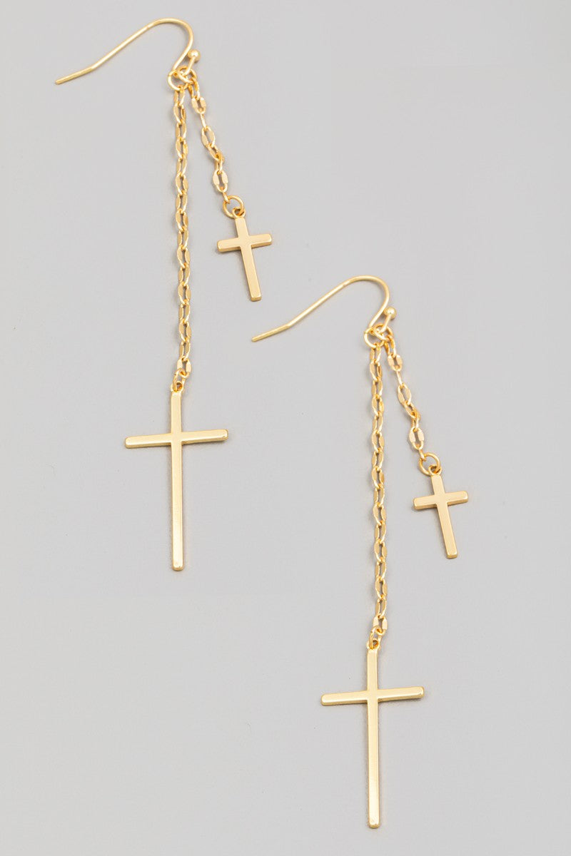 Blythe Cross Earrings