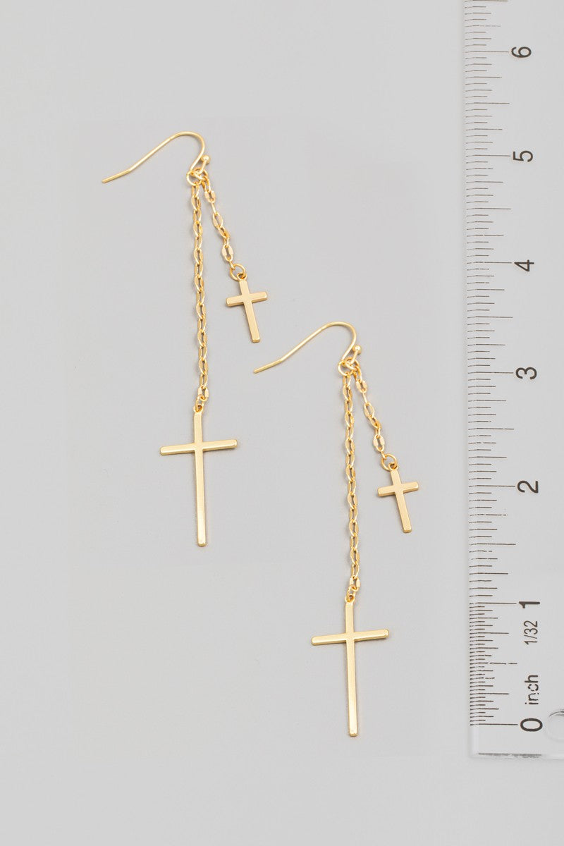 Blythe Cross Earrings