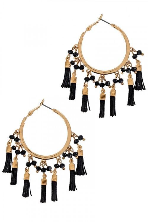 Tassel Hoop Earring