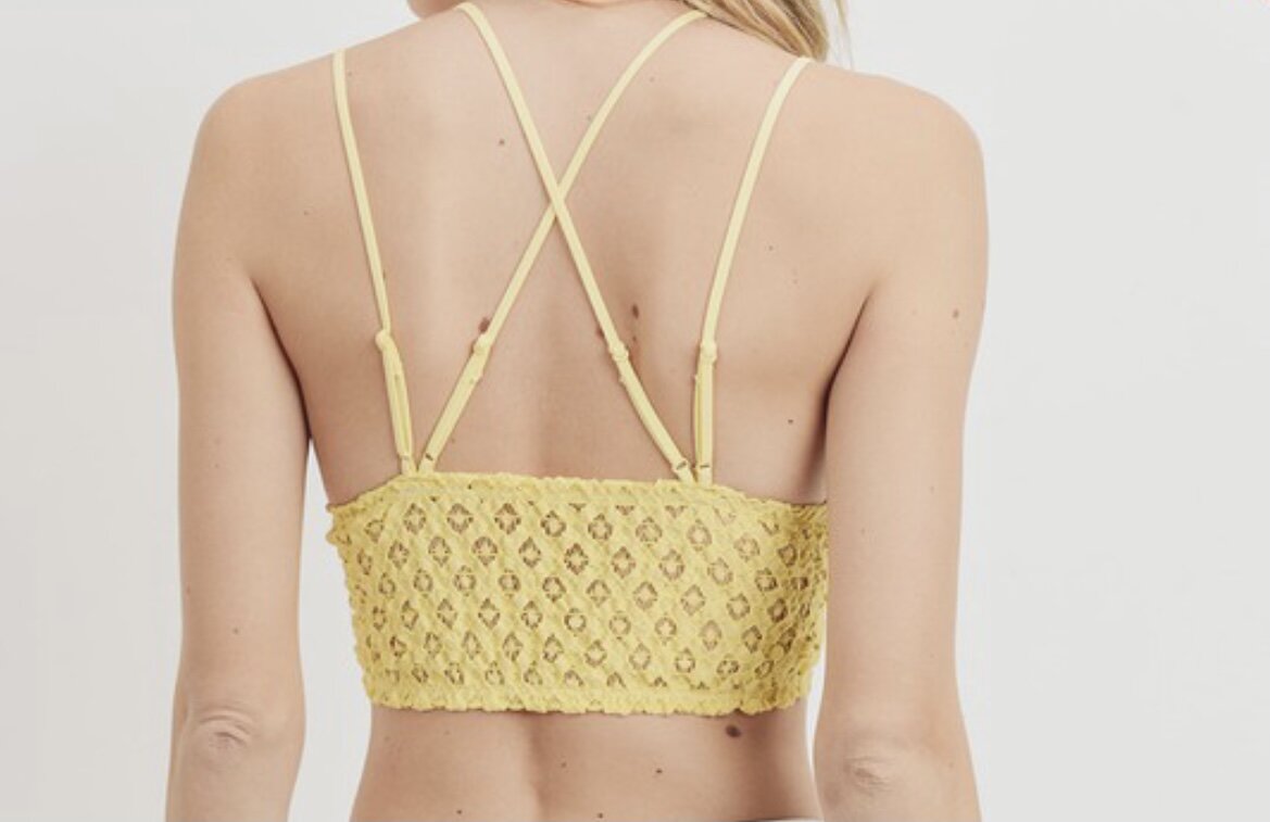 Plus Yellow Bralette