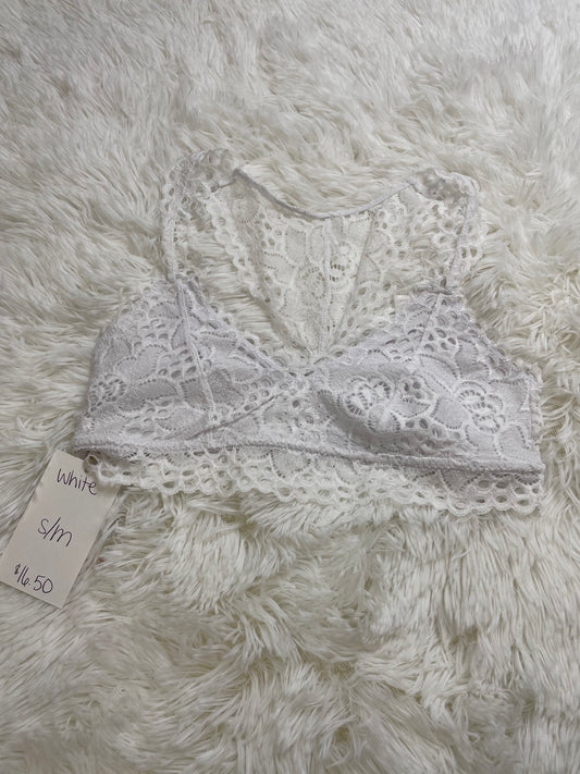 White Racerback Bralette