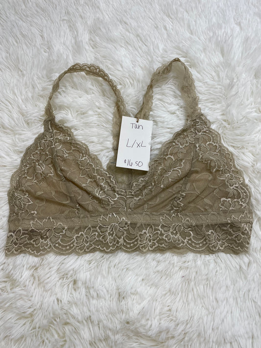 Tan Racerback Bralette Plus