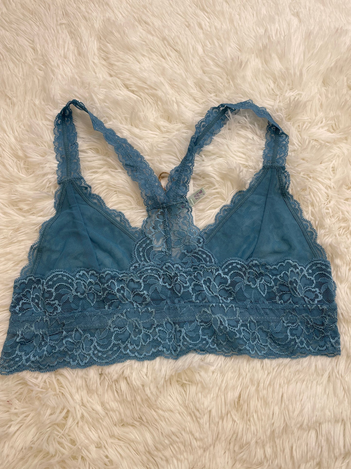 Dusty Blue Racerback Bralette Plus