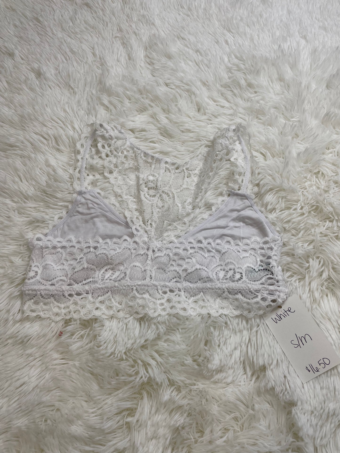 White Racerback Bralette