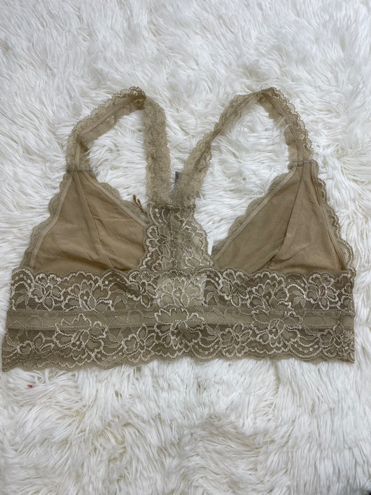 Tan Racerback Bralette Plus