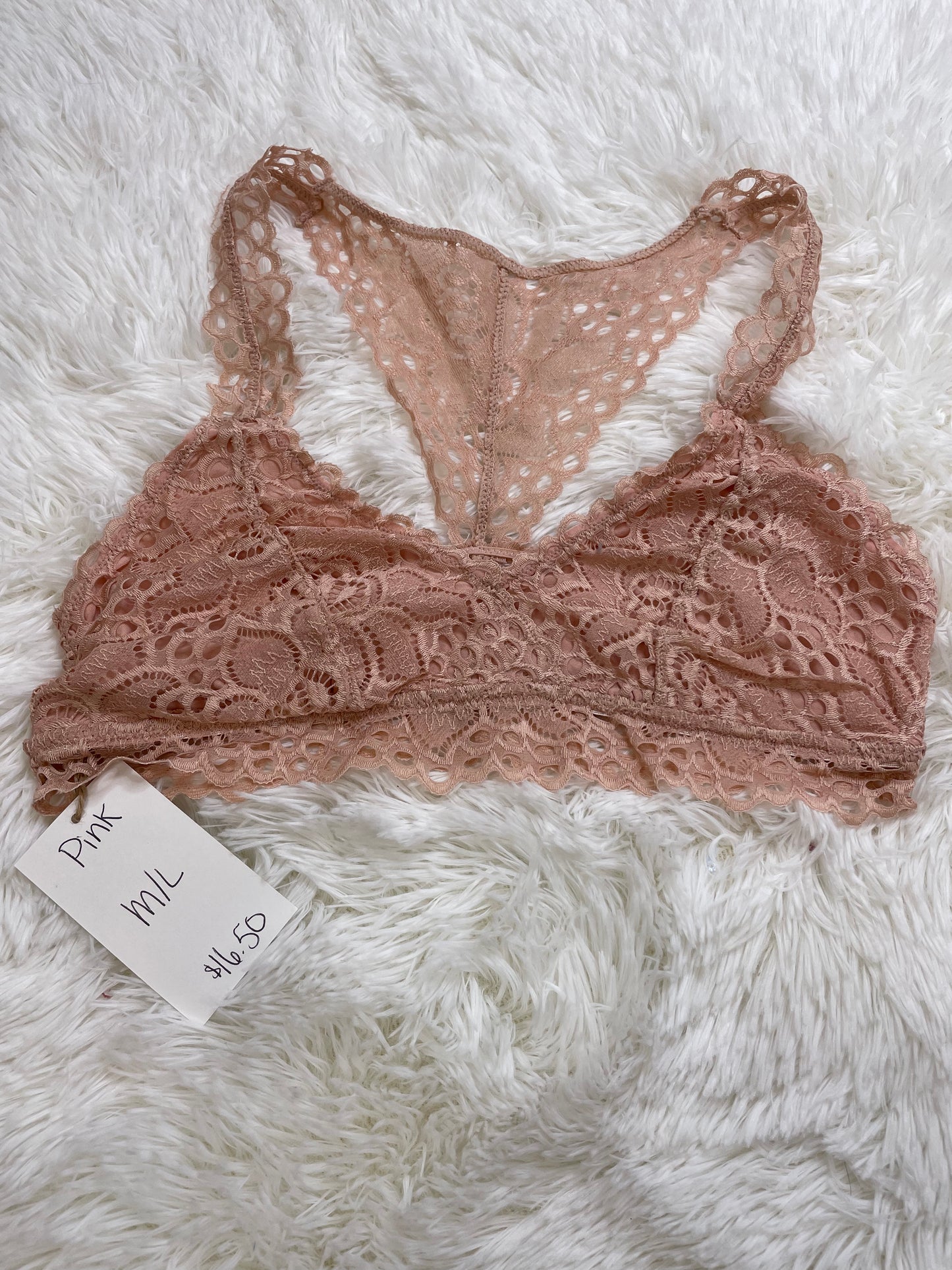 Pink Racerback Bralette