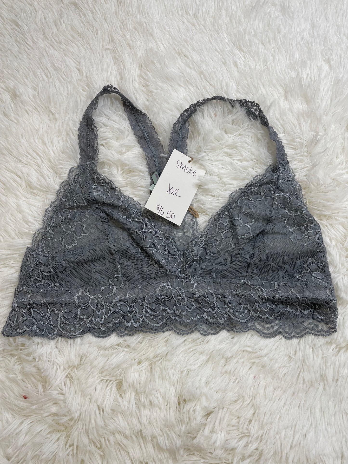 Smoke Racerback Bralette Plus