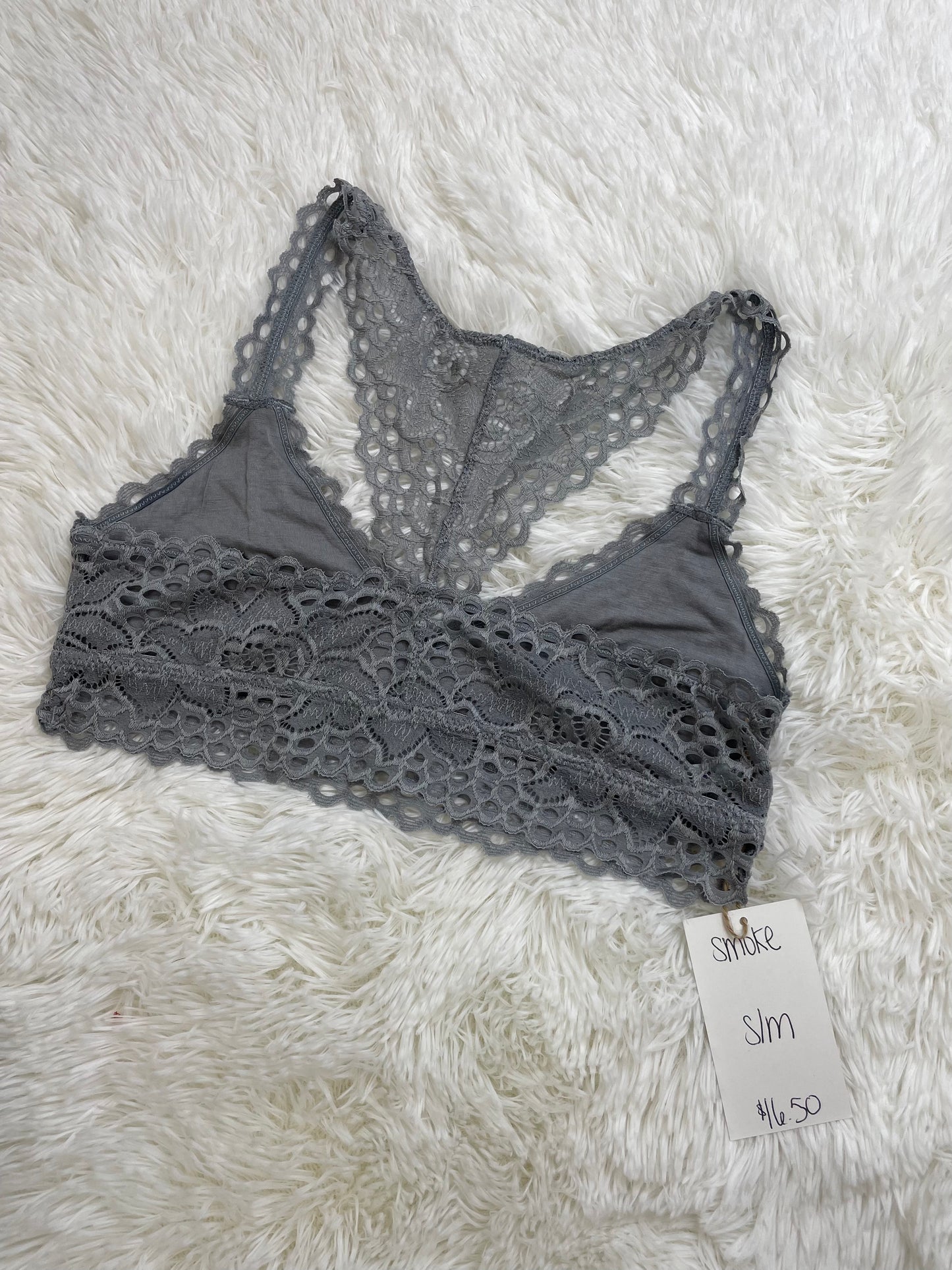 Smoke Racerback Bralette