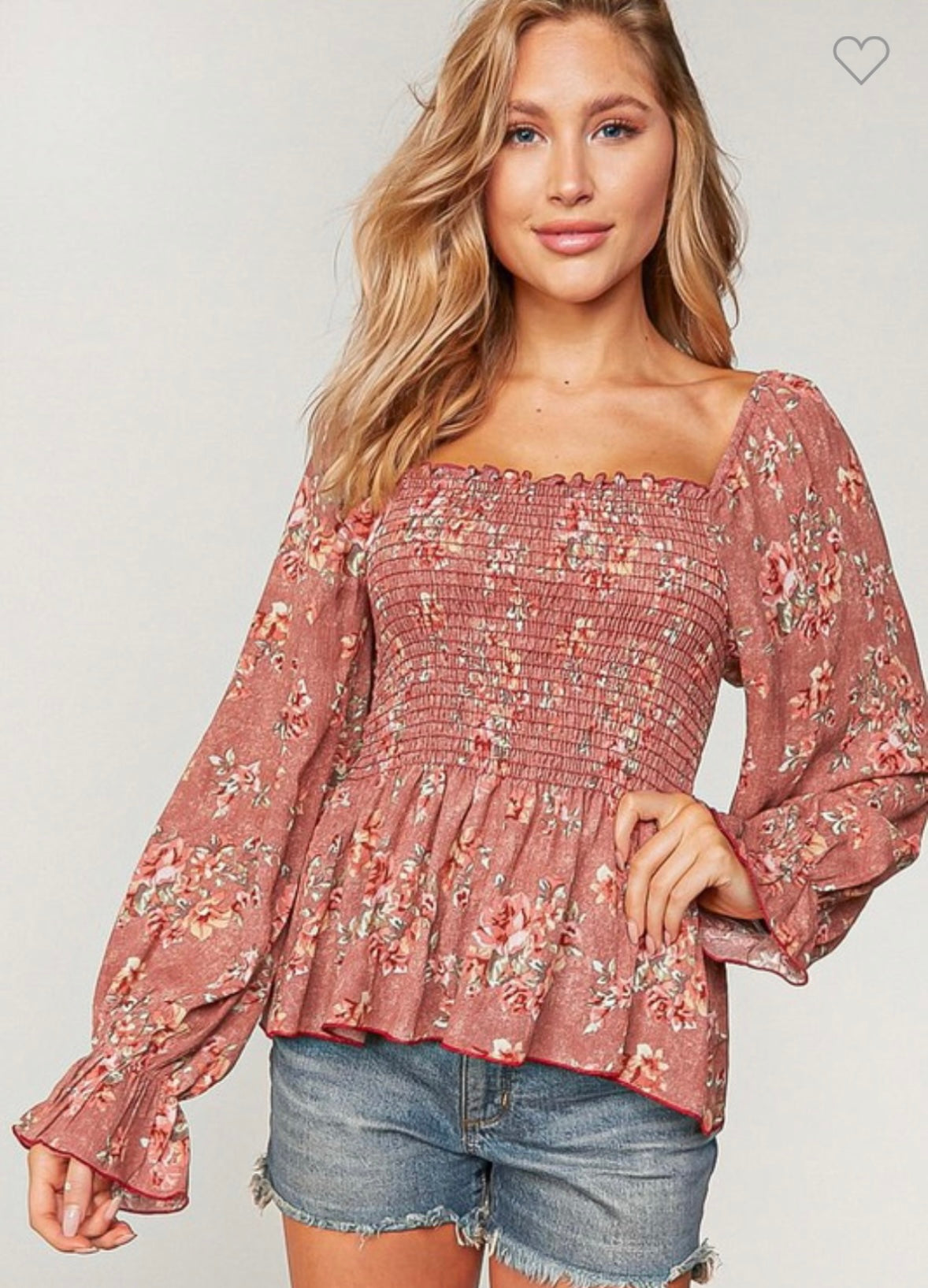 Colby Smocked Top