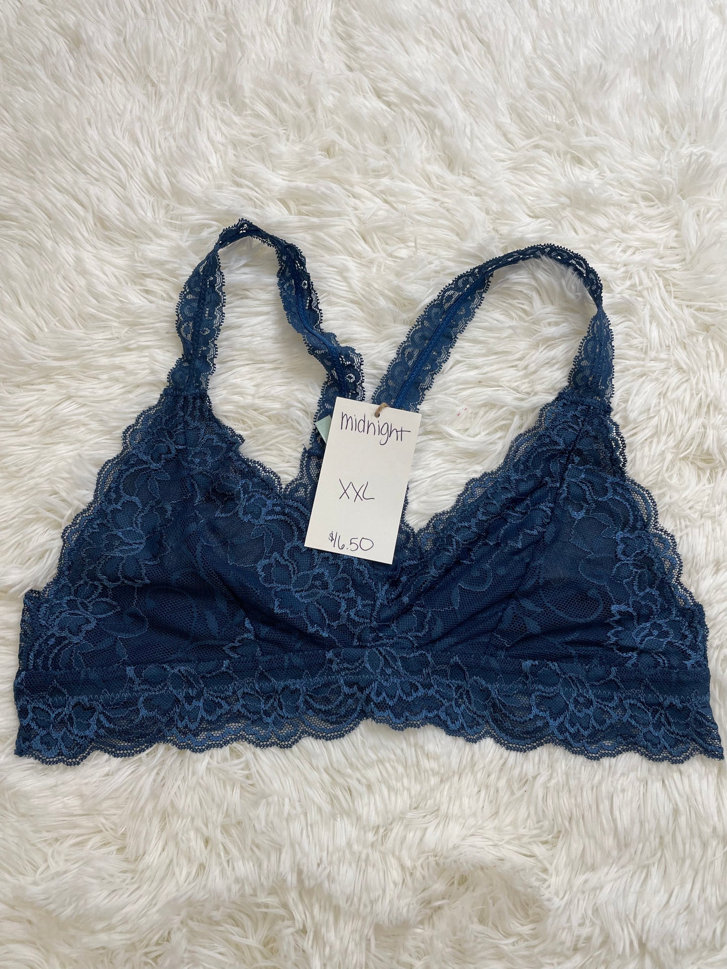 Midnight Racerback Bralette Plus