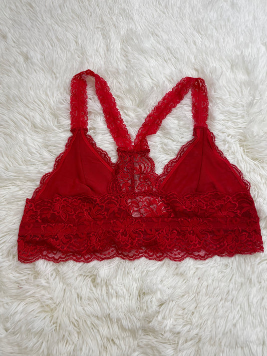 Red Racerback Bralette Plus