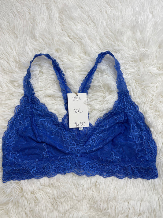 Blue Racerback Bralette Plus